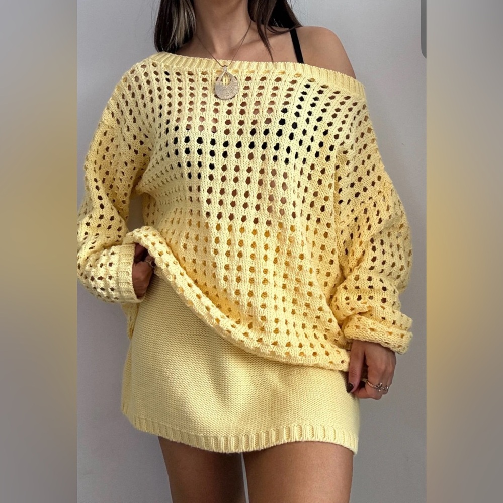 Hissy Fit LEMON HISSY KNIT MINI SKIRT